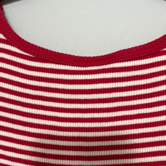 Vintage L.L. Bean Red striped ringer tee made in Canadá 90s/Y2k aesthetic - Picture 6 of 9